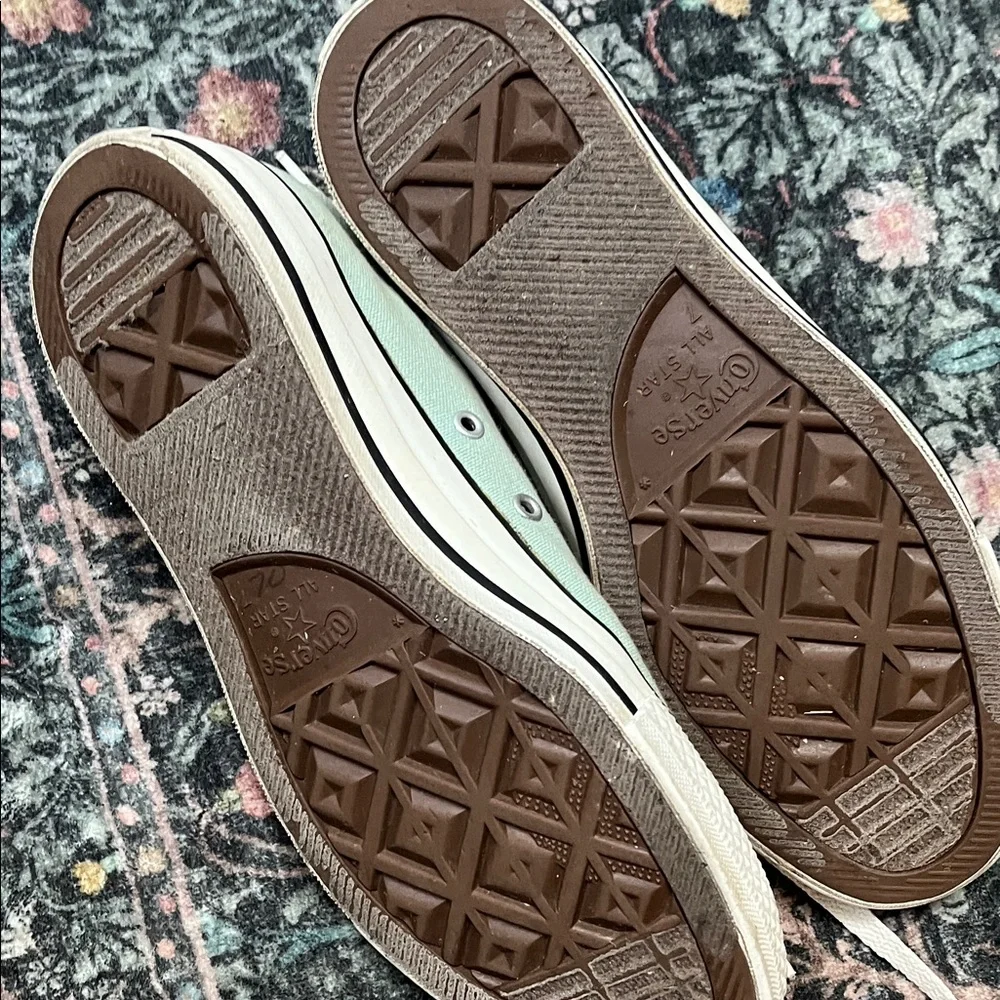 Converse sea glass light green Canvas Sneakers 9 - Picture 5 of 7